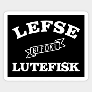 Funny Lefse before Lutefisk Sticker